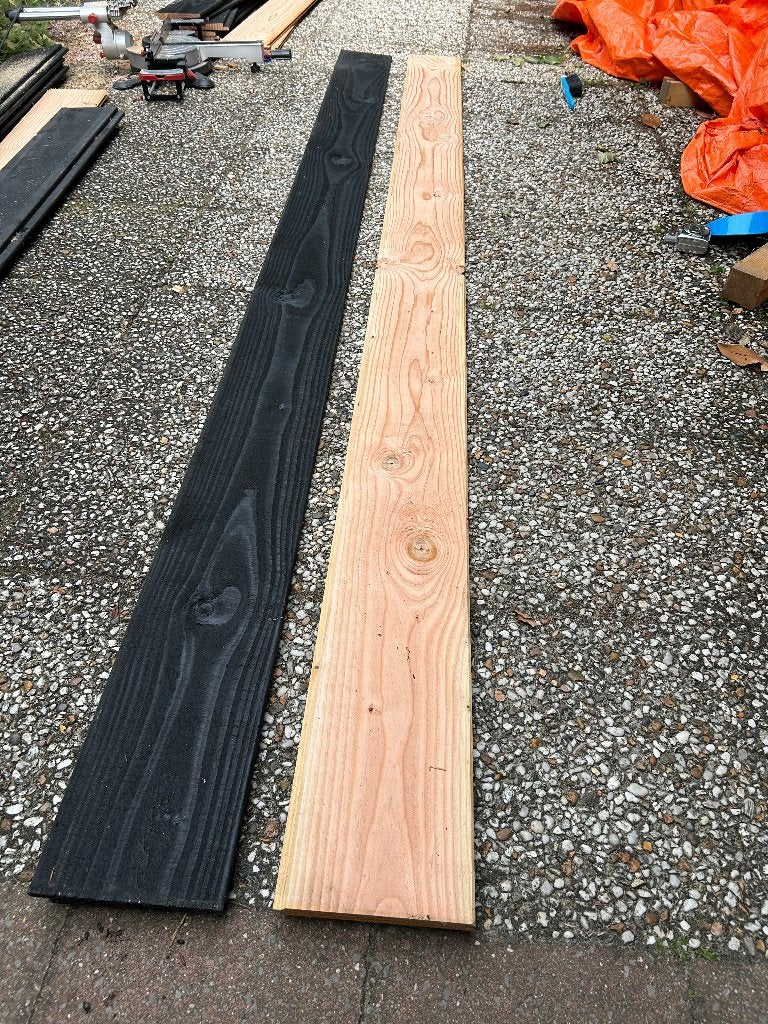 Douglas Rabatdelen 299x19cm, Ophalen, Minder dan 25 mm, Nieuw, 250 tot 300 cm