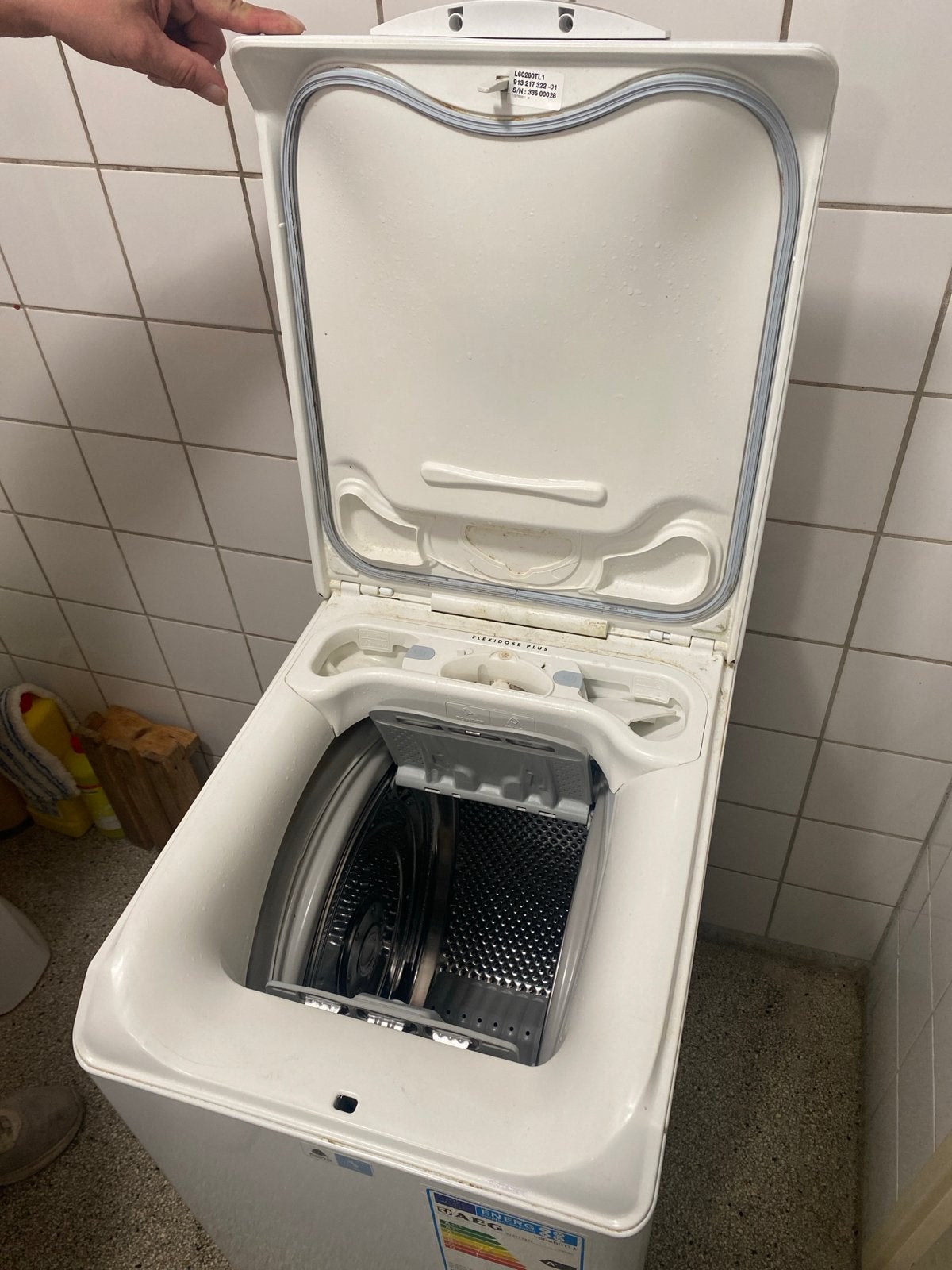 AEG L60260TL1 Bovenlader Wasmachine - 6 kg, A+, Witgoed en Apparatuur, Ophalen, 4 tot 6 kg, Bovenlader, Energieklasse A of zuiniger