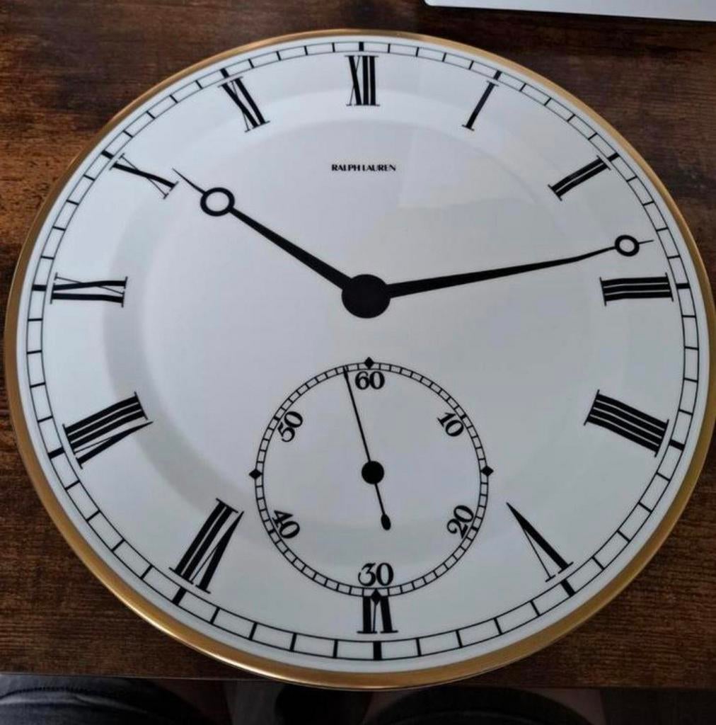 Wedgwood Ralph Lauren Taartbord "Pocketwatch" - Uniek Design, Ophalen