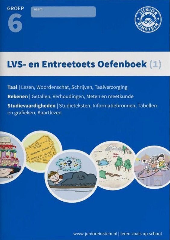 LVS- en  entreetoets. Oefenboek 1 (groep 6), Ophalen, Zo goed als nieuw, Overige niveaus, Nederlands