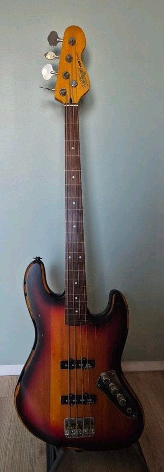 vintage icon fretless, Ophalen, Gebruikt, Elektrisch, Fretloos