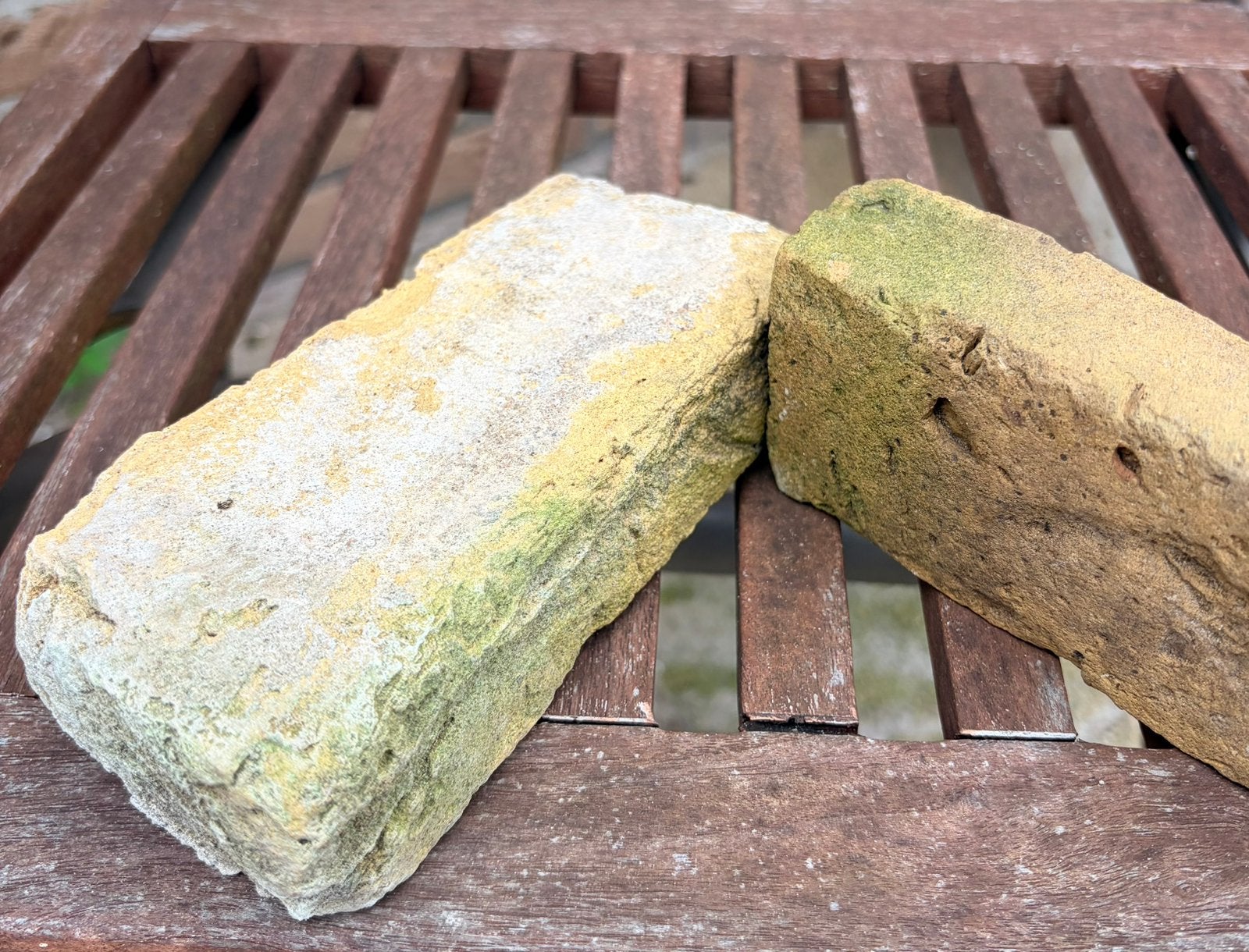 1.000 oude waaltjes 15x6x4 cm – authentieke oude klinkers, Tuin en Terras, Grind, Keien en Split, Ophalen, Gebruikt, Beige, Kei
