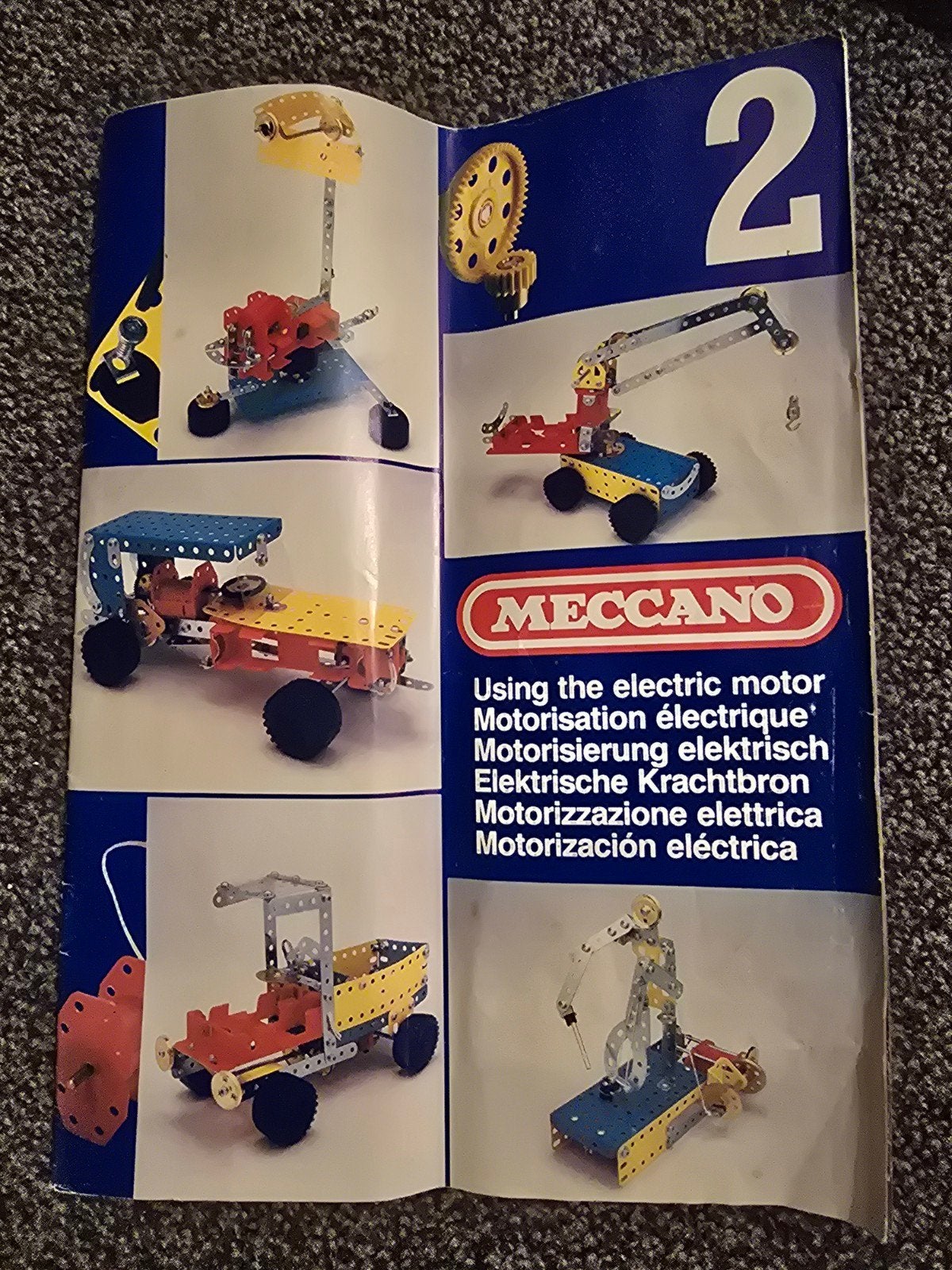 meccano handleiding 2 electrische krachtbron, Antiek en Kunst, Antiek | Speelgoed, Ophalen of Verzenden