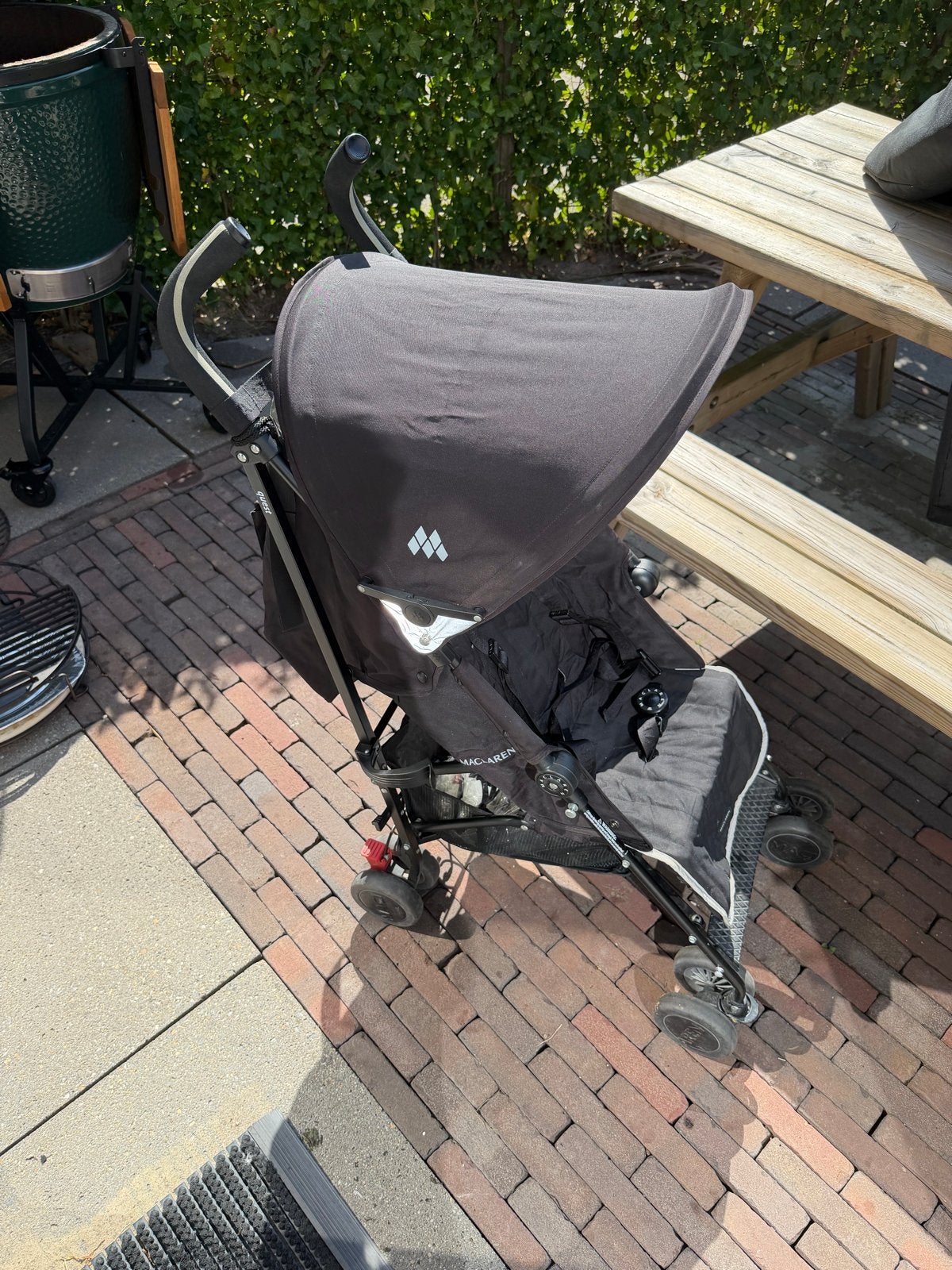 Maclaren buggy met regenhoes en reistas, Ophalen, Gebruikt, Maclaren, Regenhoes
