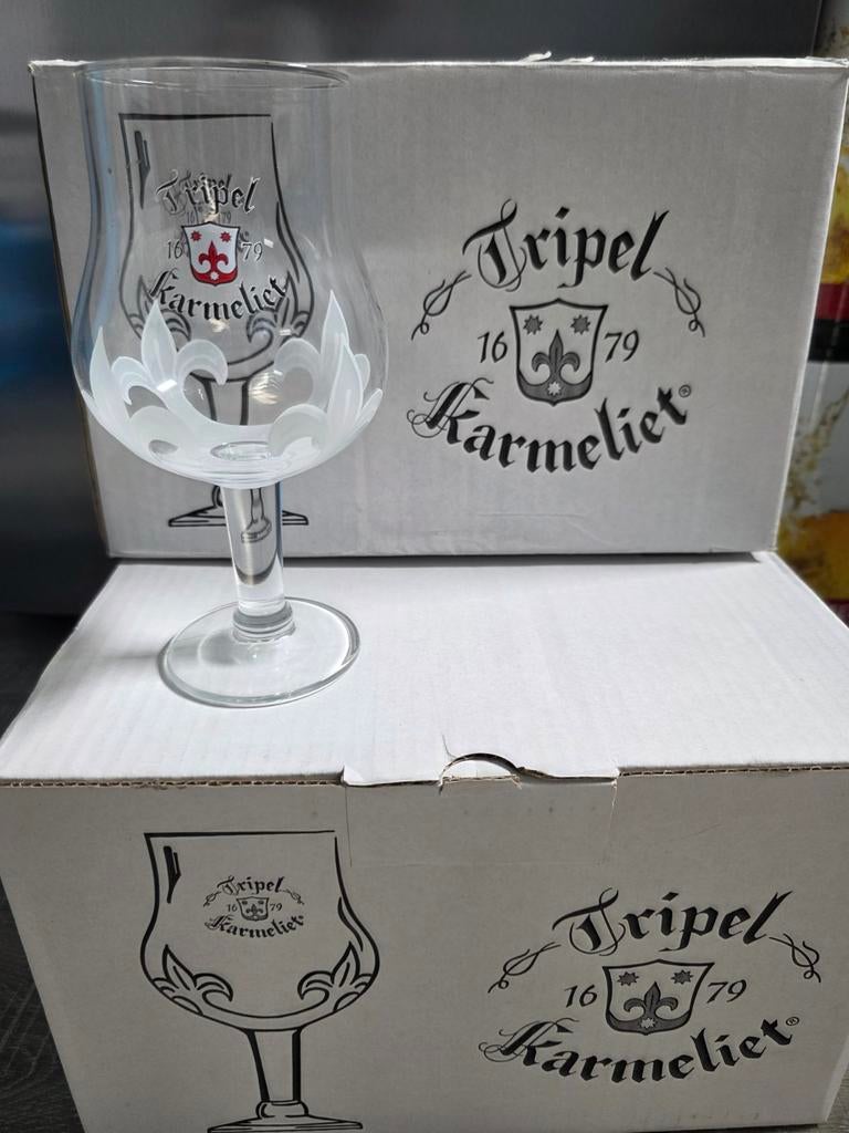 Tripel karmeliet glazen, Verzamelen, Biermerken, Ophalen of Verzenden, Zo goed als nieuw, Glas of Glazen, Overige merken