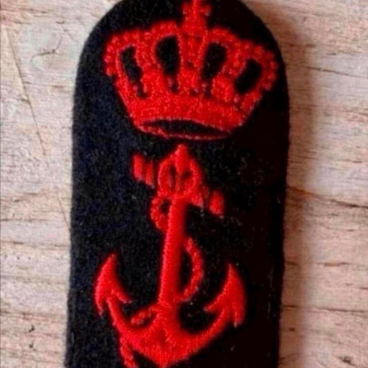 Marine Oude Pet Embleem  Militaire-Matroos Werkman, Verzenden, Marine, Nederland, Embleem of Badge