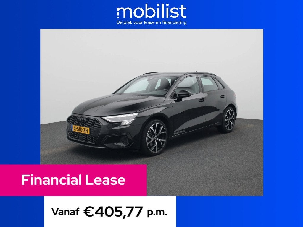 Audi A3 Sportback 30 TFSI S edition 110 PK (bj 2024), Automaat, Gebruikt, Zwart, Bedrijf