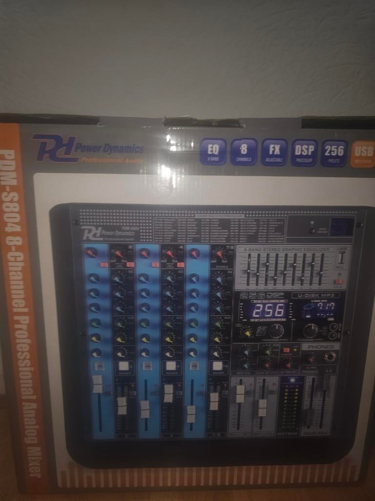 Power Dynamics PDM-S604 Professionele 6-Kanaals Mixer, Muziek en Instrumenten, Mengpanelen, Ophalen of Verzenden, Zo goed als nieuw