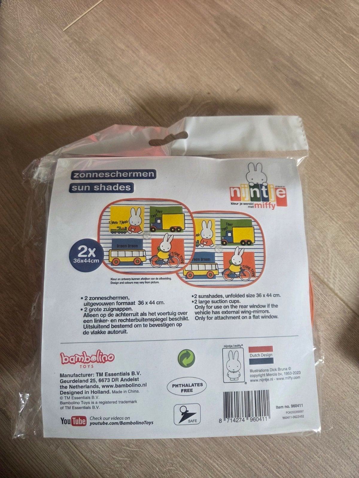 Nijntje zonneschermen voor de auto (2 stuks), Ophalen of Verzenden, Nieuw