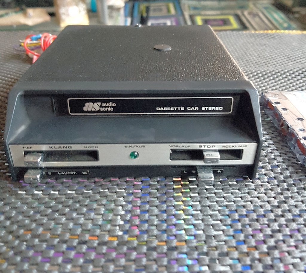 vintage klassieke Audio Sonic auto cassettespeler jaren80, Auto diversen, Autoradio's, Ophalen of Verzenden, Gebruikt