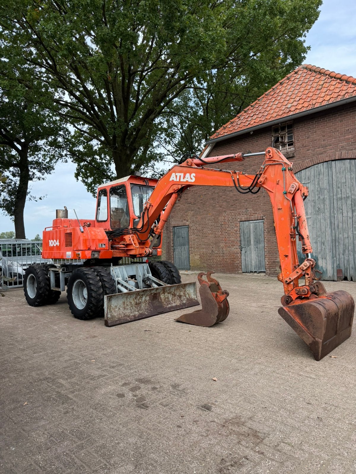 Atlas 1004 mobiele kraan, Ophalen, Graafmachine