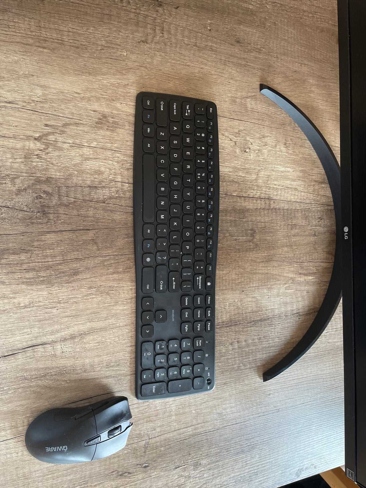 Draadloos toetsenbord en muis set - QWERTY, Ophalen, Gebruikt, Draadloze ontvanger, Draadloos