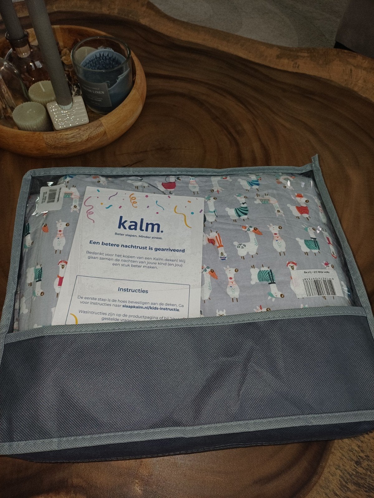 Kalm kids verzwaringsdeken 2 / 2,4 kg zgan + uitwasbare hoes, Ophalen of Verzenden