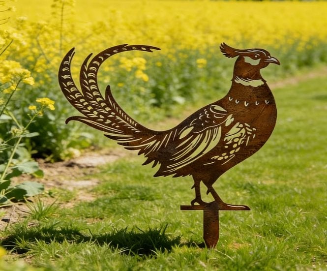 Tuinsteker Fazant metaal, Ophalen of Verzenden, Nieuw