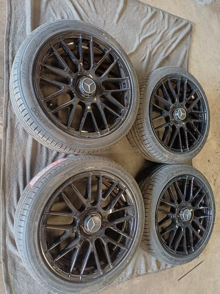 mercedes amg 19 inch.velgen/ banden, 255 mm, Banden en Velgen, Personenwagen, Gereviseerd