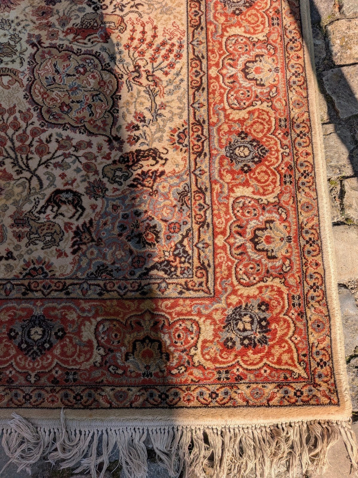 Perzisch Jacht Tapijt (Tabriz) wol/zijde handwerk 250/170, Ophalen