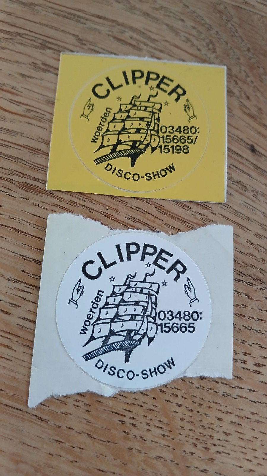 Stickers Drive-In Disco Show Clipper, WOERDEN, Ophalen of Verzenden