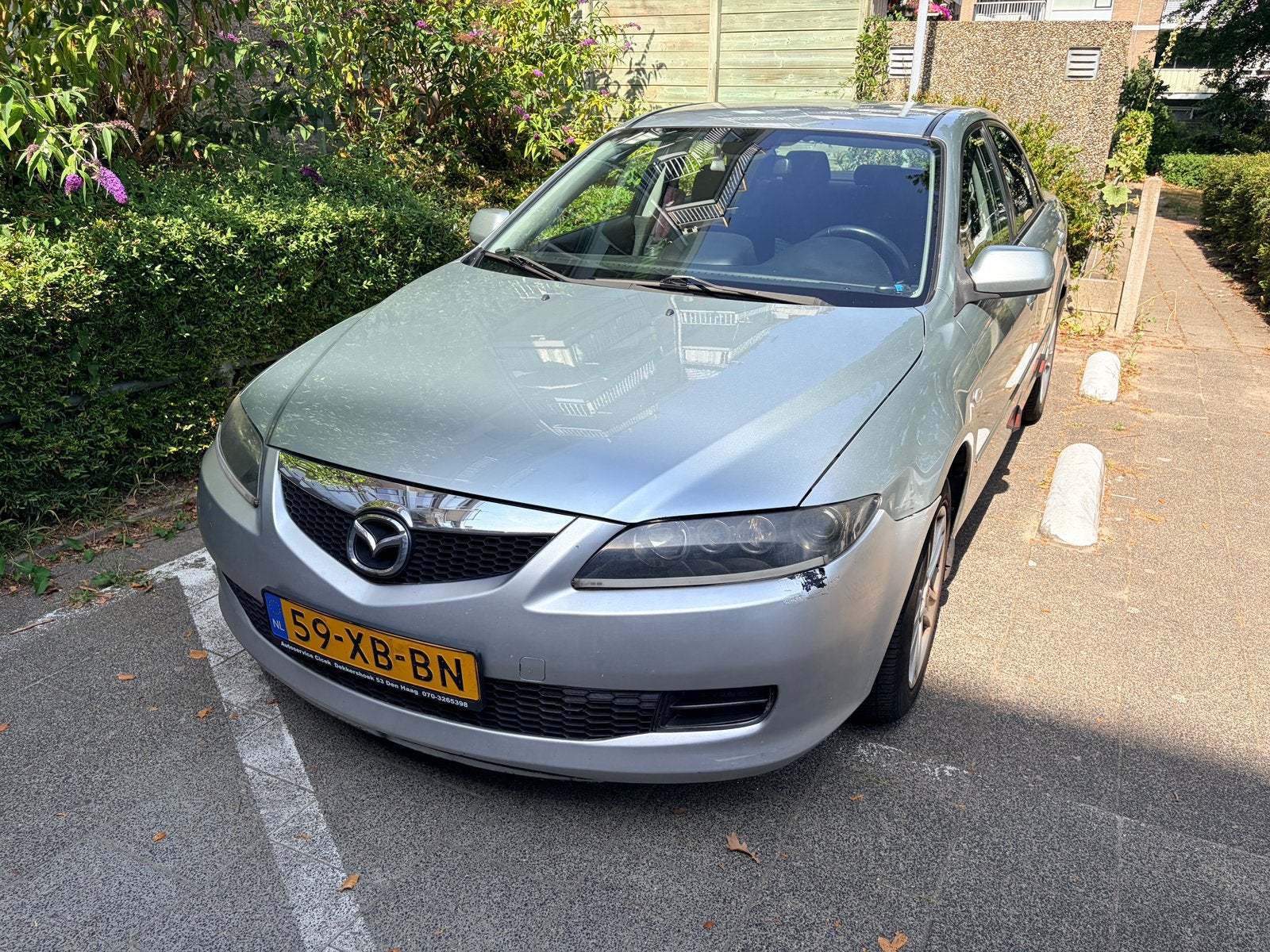 Mazda 6 1.8 Sedan 2007 Grijs, Auto's, Mazda, 1280 kg, 4 cilinders, Origineel Nederlands, Handgeschakeld
