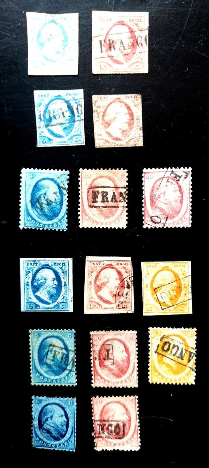 Koning Willem III 1852 en 1864 gebruikt., Ophalen of Verzenden, T/m 1940, Gestempeld