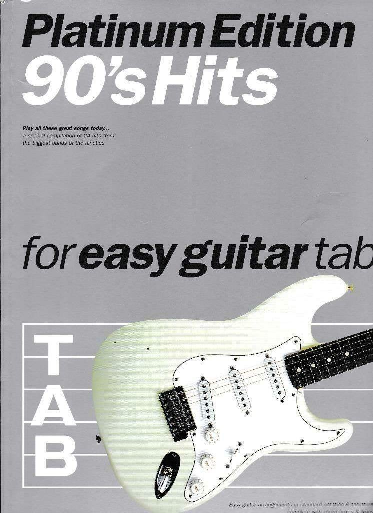 Easy Guitar Tab 90'S Hits Platinum Edition-aanrader, Ophalen of Verzenden, Artiest of Componist, Populair, Gitaar