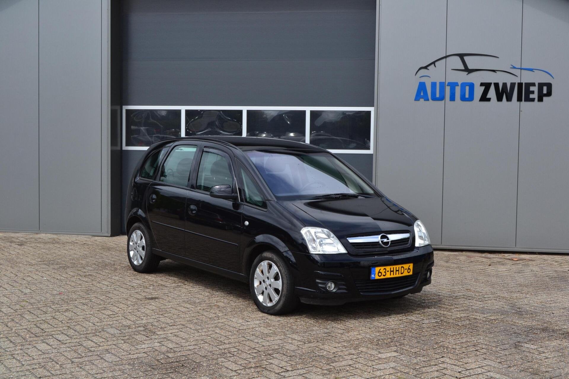 Opel Meriva 1.6-16V Business Airco/Trekhaak, Auto's, Opel, 15 km/l, 4 cilinders, Zwart, Origineel Nederlands