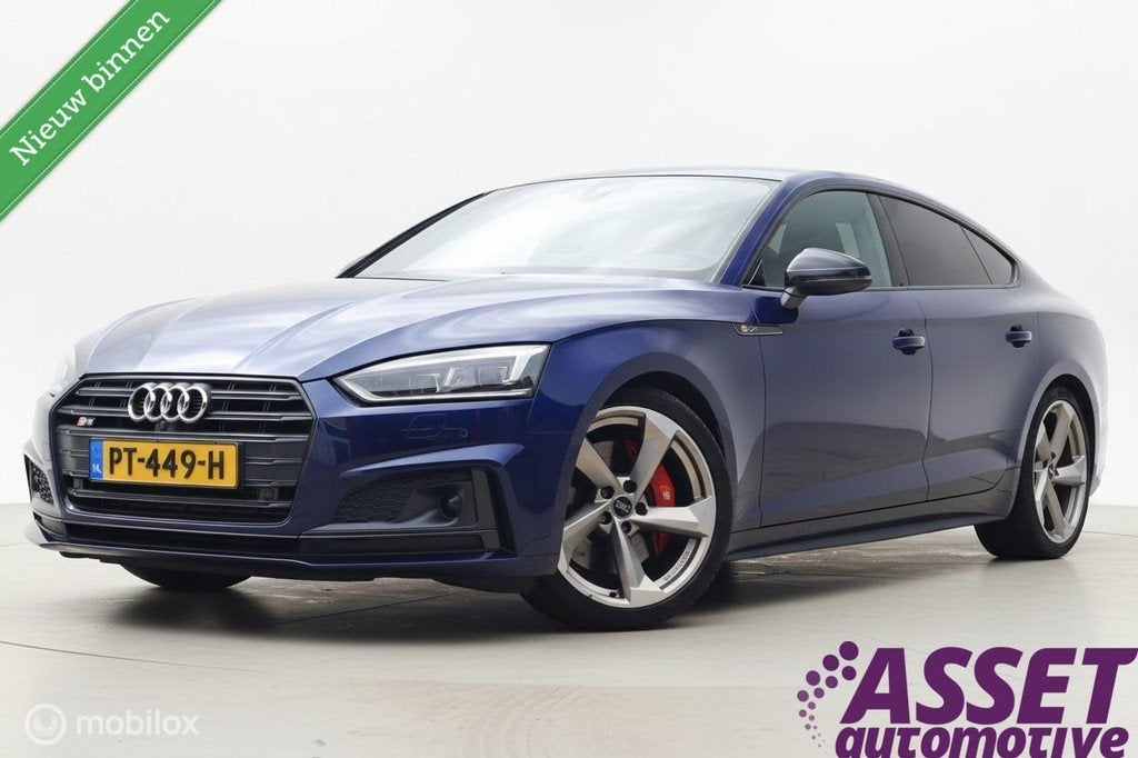 Audi S5 3.0 TFSI Sportback quattro | massage | virtual dash, Auto's, Audi, Automaat, Gebruikt, 2995 cc, Blauw