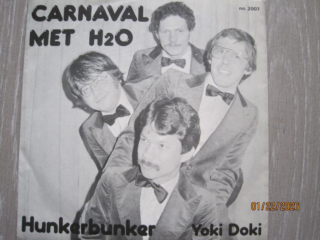 Carnaval met H2o  -  Hunkerbunker, Fotohoes, 7 inch, Single, Ophalen of Verzenden