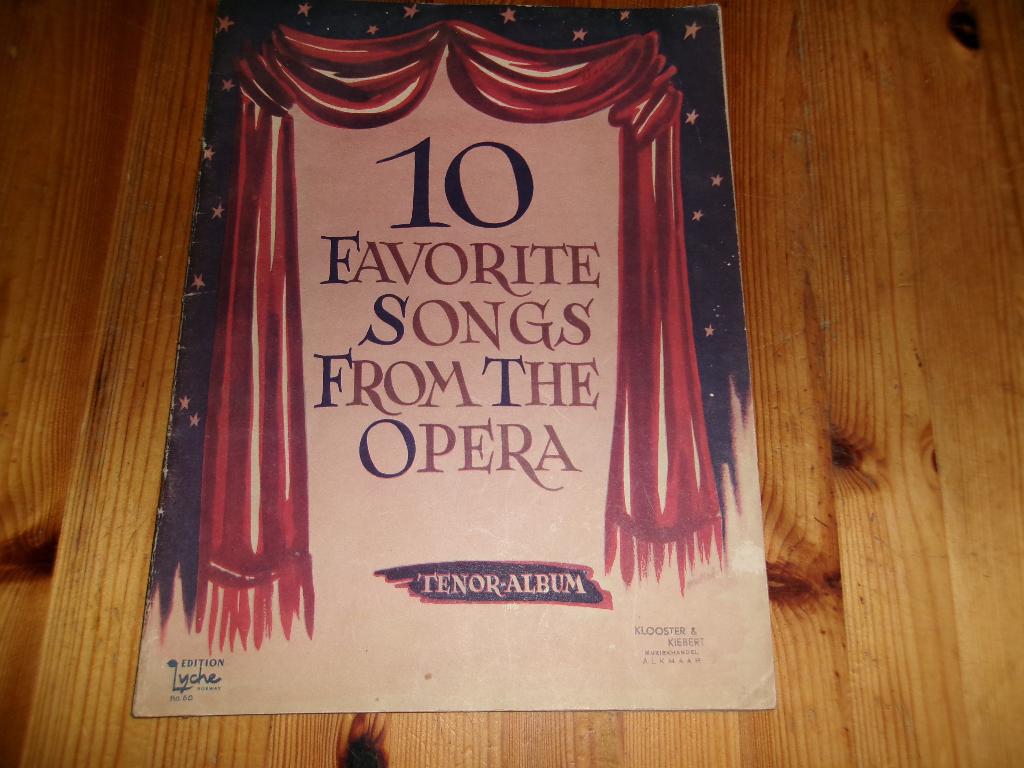 10 favorite songs from the opera - Tenor, Zang, Gebruikt, Klassiek, Ophalen of Verzenden