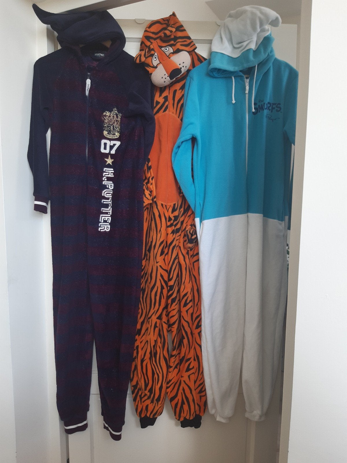 Onesie feestkleding smurf, tijger, harry potter, Kleding | Dames, Maat 38/40 (M), Carnaval, Ophalen of Verzenden, Kleding