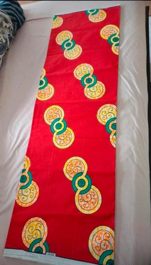 Ghana Lap/ stof 100% katoen, 120 cm of meer, Ophalen of Verzenden, Katoen, Nieuw