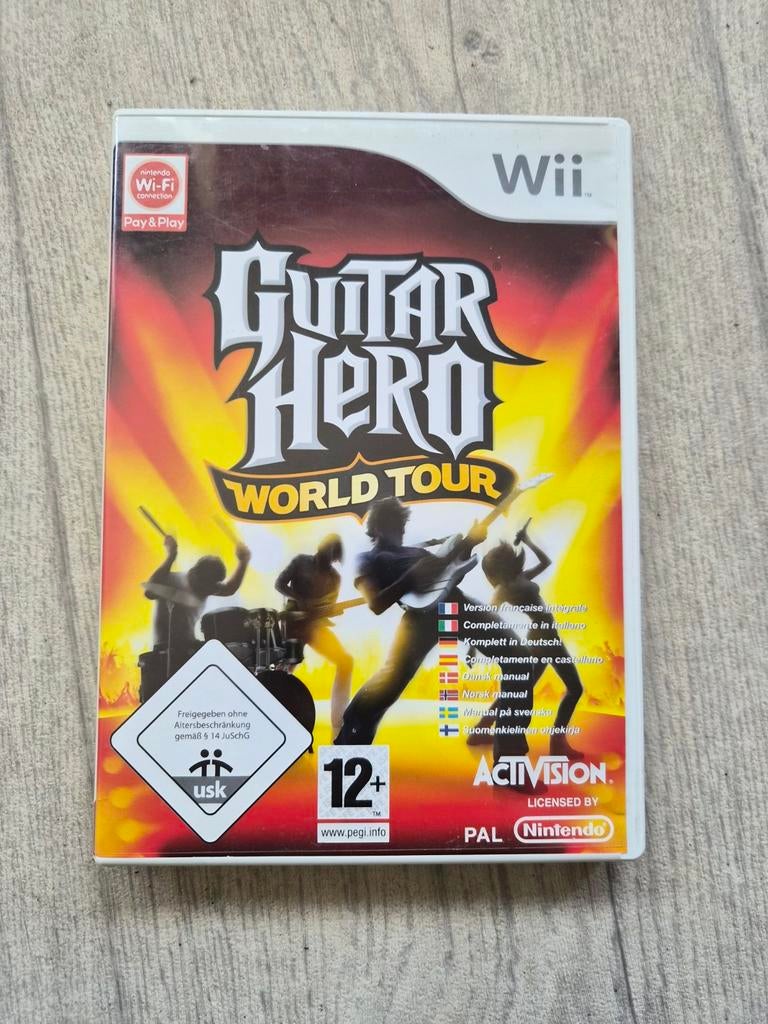 Guitar Hero voor de Nintendo WII. Met bekende roch nummers, Ophalen, Online, Muziek, 1 speler