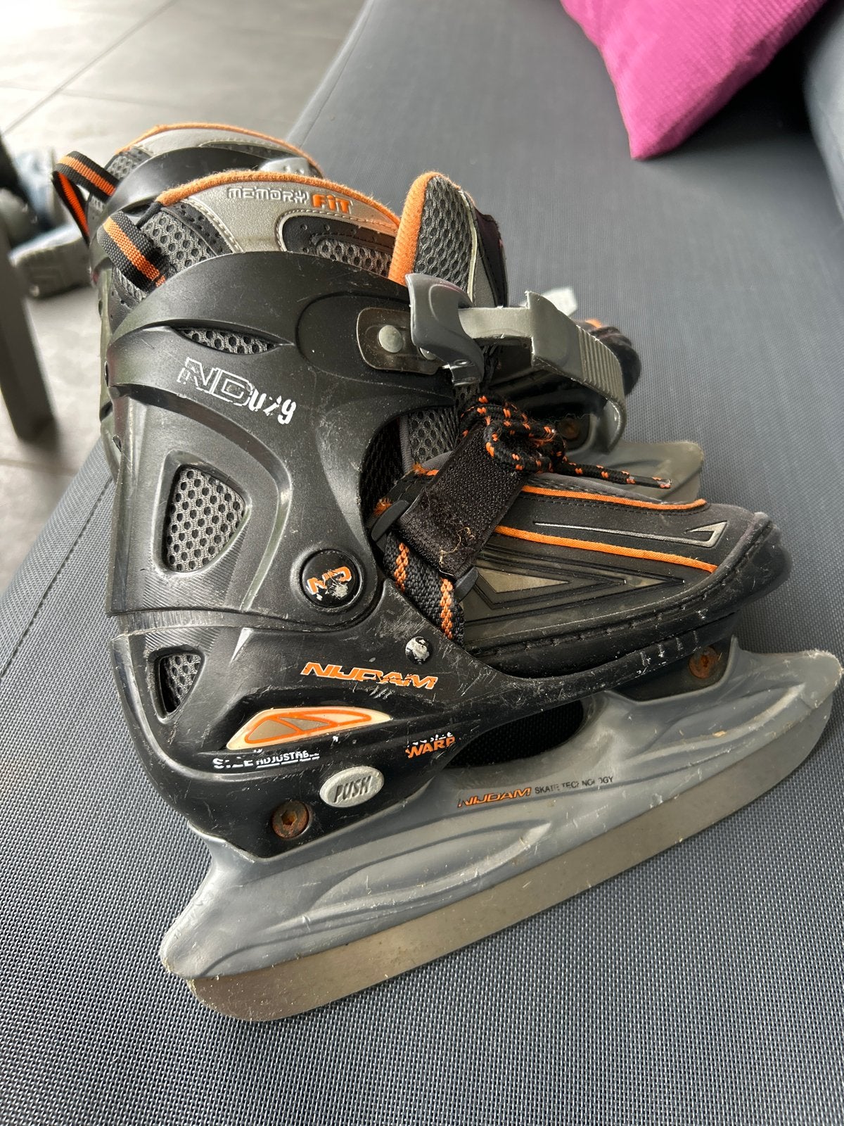 Nijdam verstelbare ijshockeyschaatsen, maat 34-37, Sport en Fitness, Schaatsen, Ophalen, Gebruikt, IJshockeyschaatsen, Nijdam