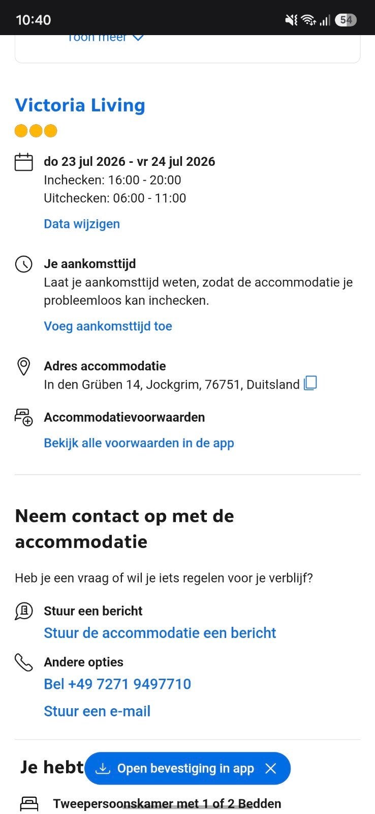 1 hotelkamer Victoria Living, Tickets en Kaartjes, Twee personen, Overige typen