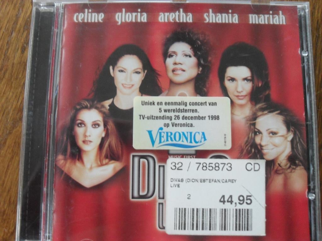 Cd divas live (celine dion gloria aretha shania mariah), Ophalen of Verzenden, Zo goed als nieuw