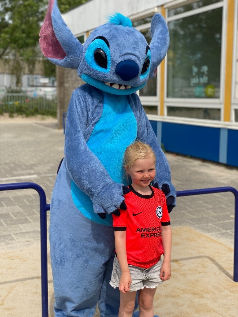 Stitch Deluxe - Premium Mascotte Disney Huren / Inhuren, Ophalen of Verzenden, Zo goed als nieuw