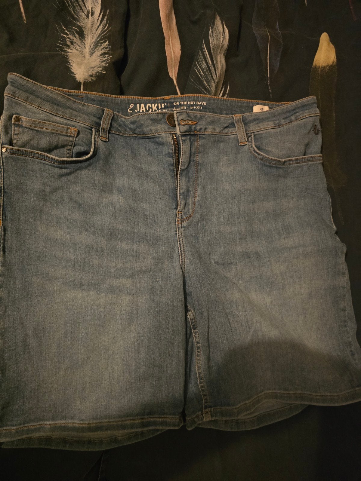 Korte spijkerbroek maat 48, Kort, Blauw, Maat 46/48 (XL) of groter, Nieuw