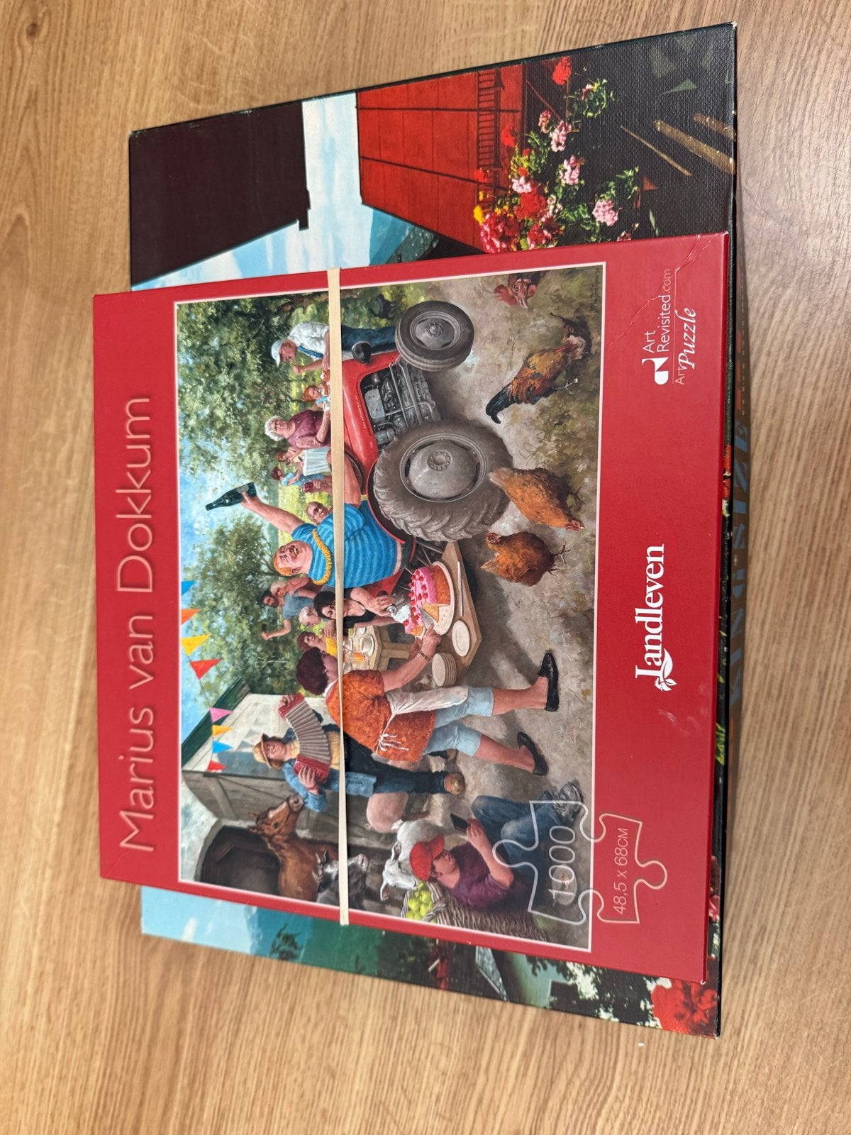 Marius van Dokkum Legpuzzel - Landleven 1000 stukjes, Hobby en Vrije tijd, Ophalen of Verzenden, 500 t/m 1500 stukjes, Gebruikt