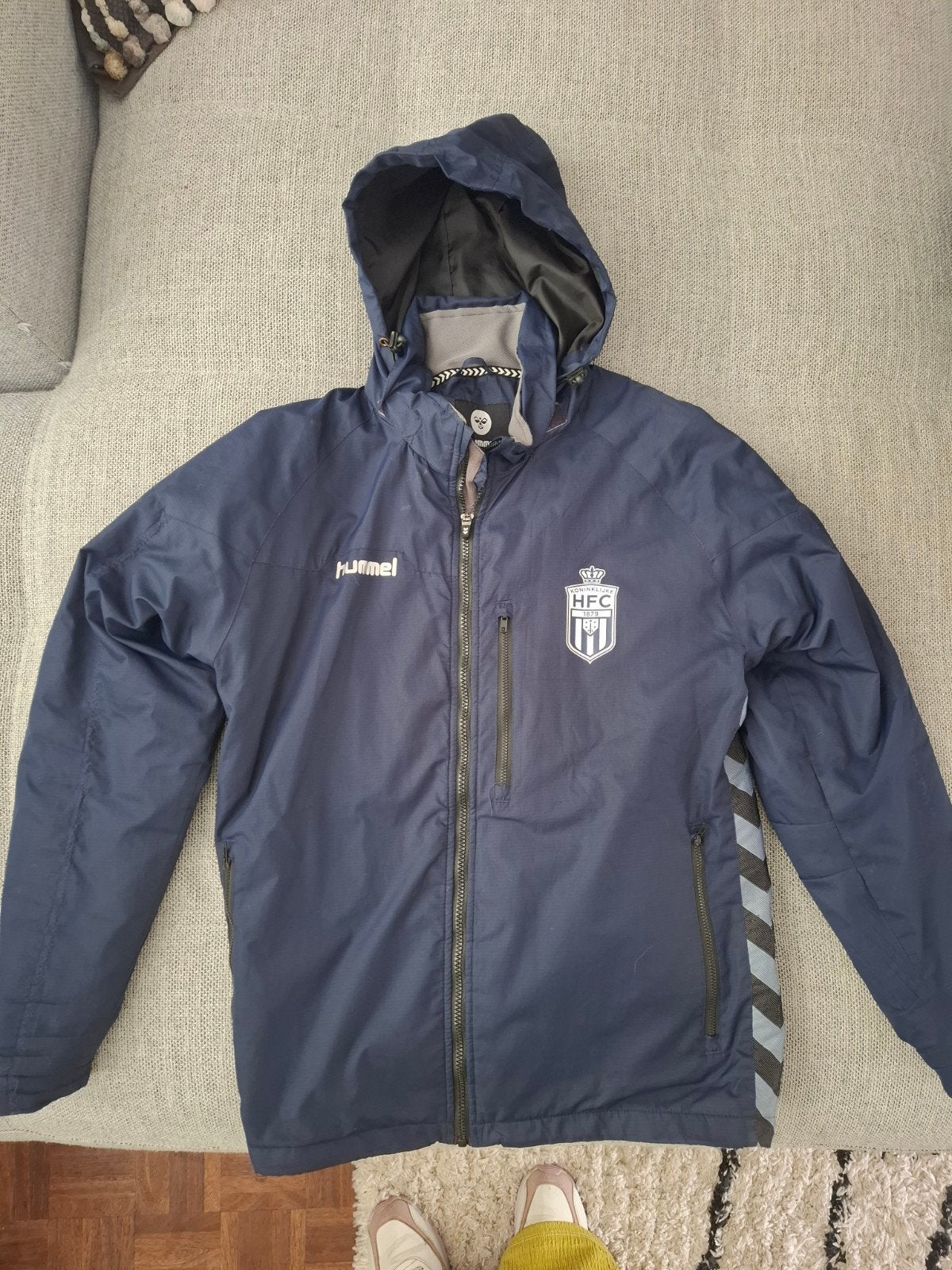 Koninklijke HFC jas - Maat S - Hummel, Ophalen, Blauw, Maat 36 (S), Hummel
