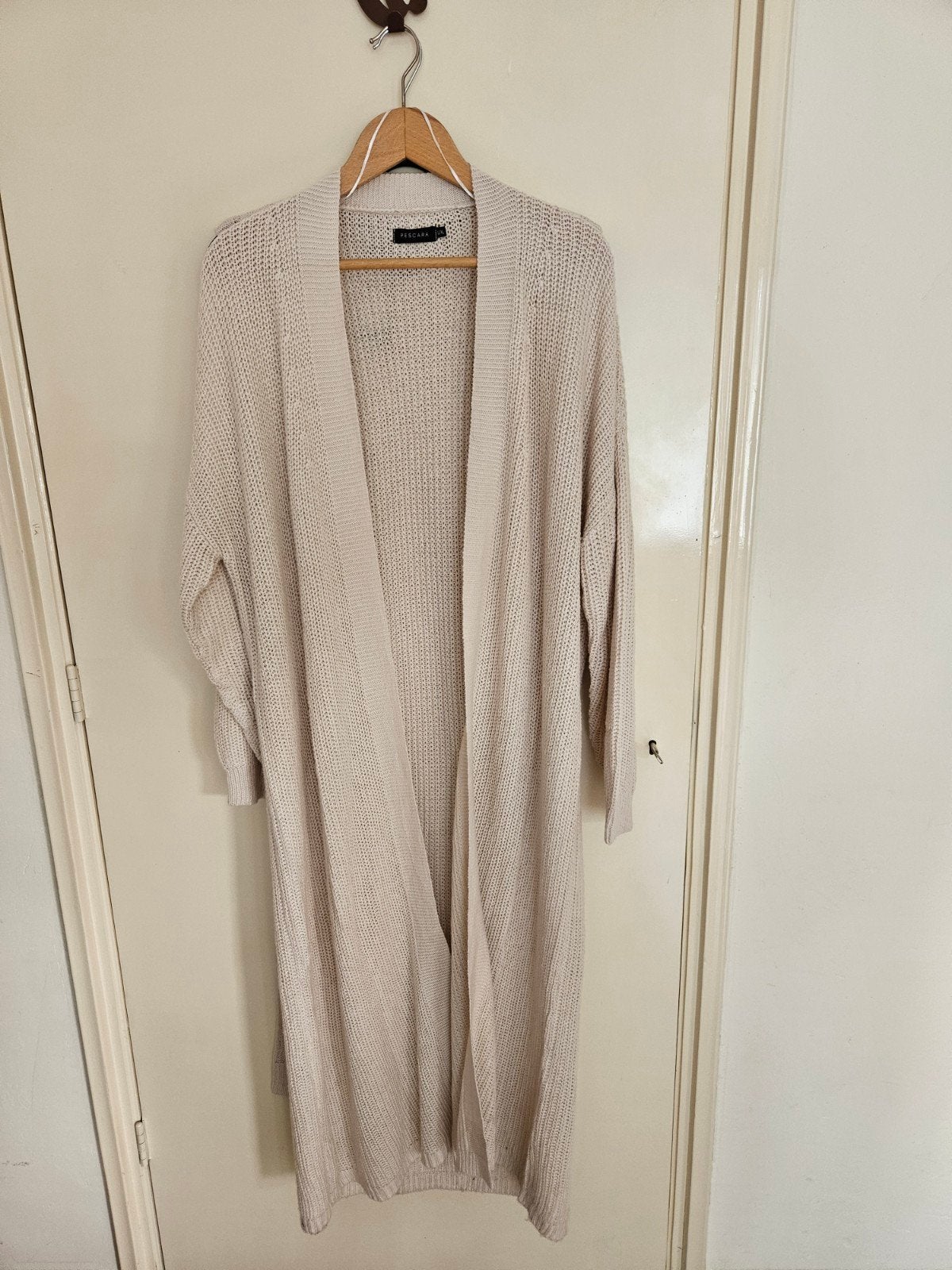 Pescara 2-delige set: gebreide jurk en vest, Kleding | Dames, Jurken, Beige, Maat 42/44 (L), Pescara, Nieuw
