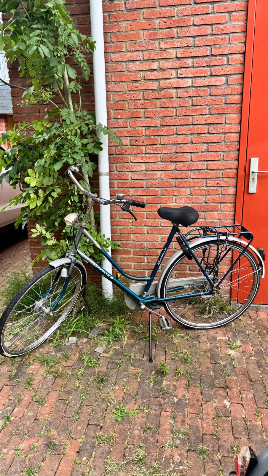 Gazelle dames fiets blauw grijs, Fietsen en Brommers, Fietsen | Dames | Omafietsen, Ophalen, Zo goed als nieuw