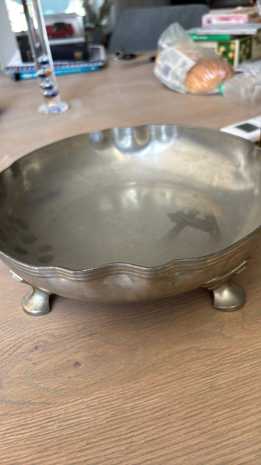 Tinnen decoratieschaal, Ophalen of Verzenden