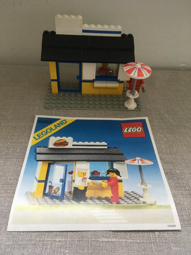 Lego 6683 hamburgerstand - burger stand (classic town), Gebruikt, Lego, Ophalen of Verzenden, Complete set