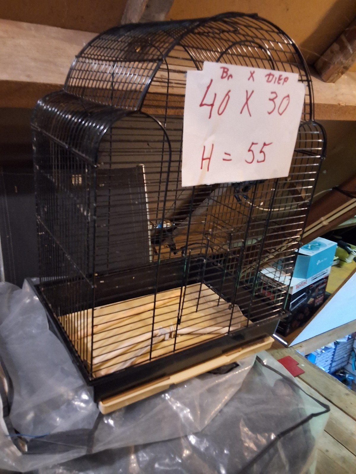 Vogelkooi kanariekooi of parkietenkooi, Ophalen, Metaal, Vogelkooi
