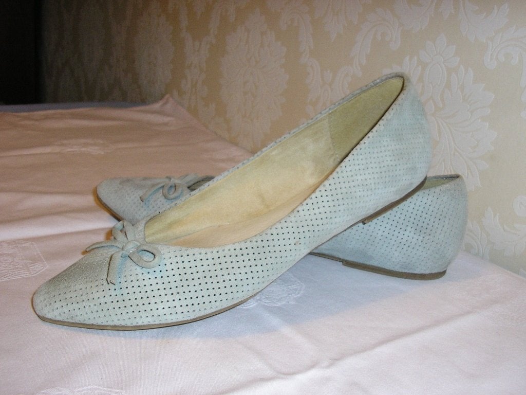 Leren ballerina's maat 39, Nieuw, 5th Avenue, Grijs, Ballerina's