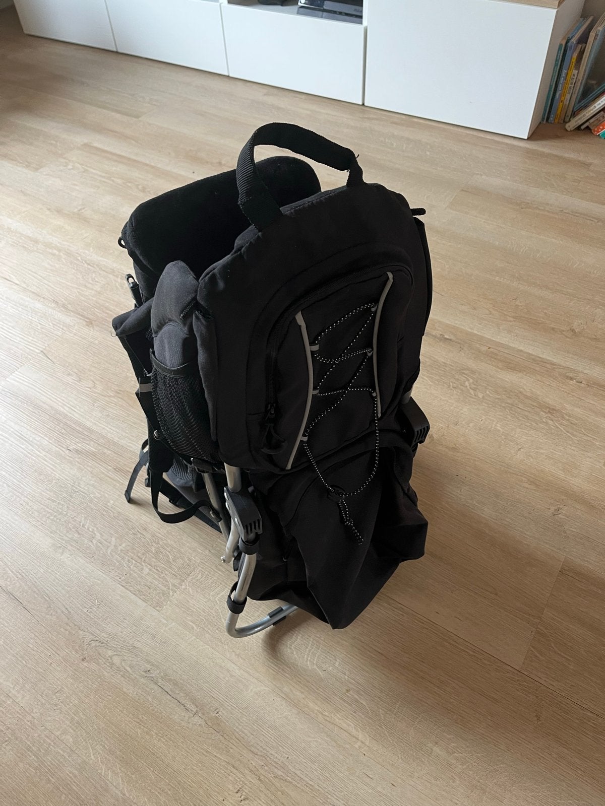 Lupilu- Zwarte baby draagrugzak - Ideaal voor wandelingen, Gebruikt, Rug, Draagzak, Ophalen