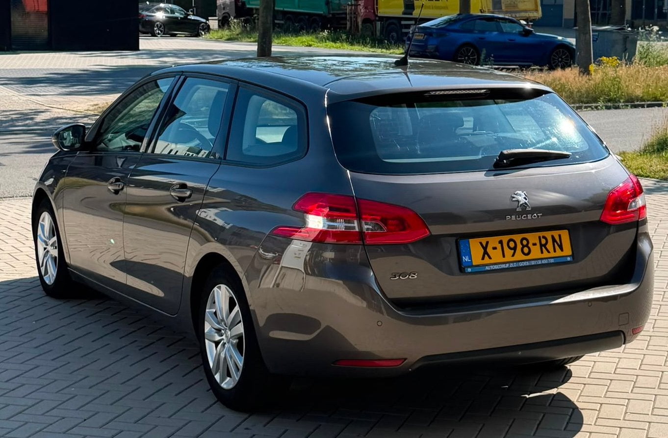 ‼️PEUGEOT 308 SW 1.6 HDI AIRCO/NAVI/CRUOSE ‼️FEST PRICE ‼️, Euro 5, Stof, Zwart, 4 cilinders