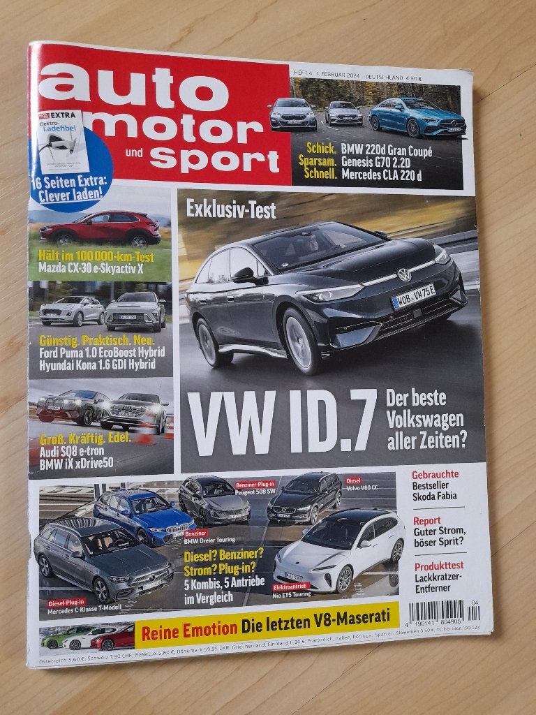 TIJDSCHRIFT AUTO MOTOR SPORT FEBRUARI 2024 Duitstalig, Ophalen of Verzenden, Zo goed als nieuw, Overige typen