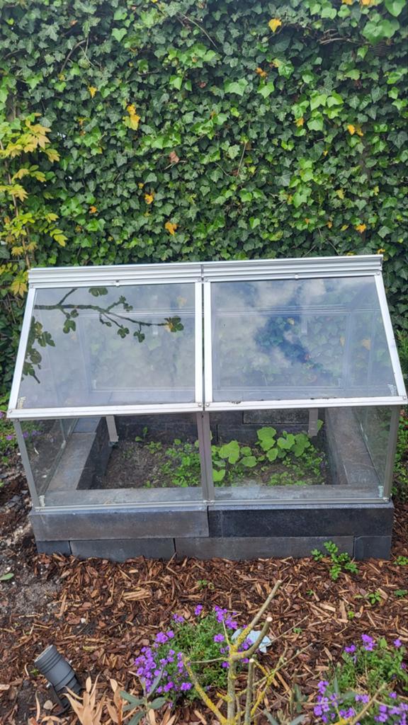 Kweekkas 120x80x72 cm, Tuin en Terras, Kassen, Zo goed als nieuw, Kweekkas, Aluminium, Glas, Ophalen