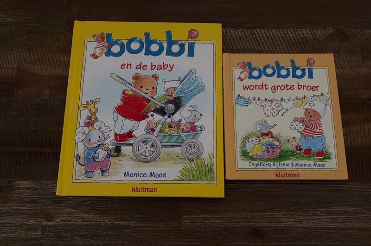 Bobbi wordt grote broer & Bobbi en de baby (2 boeken), Ophalen of Verzenden, Zo goed als nieuw, 2 tot 3 jaar