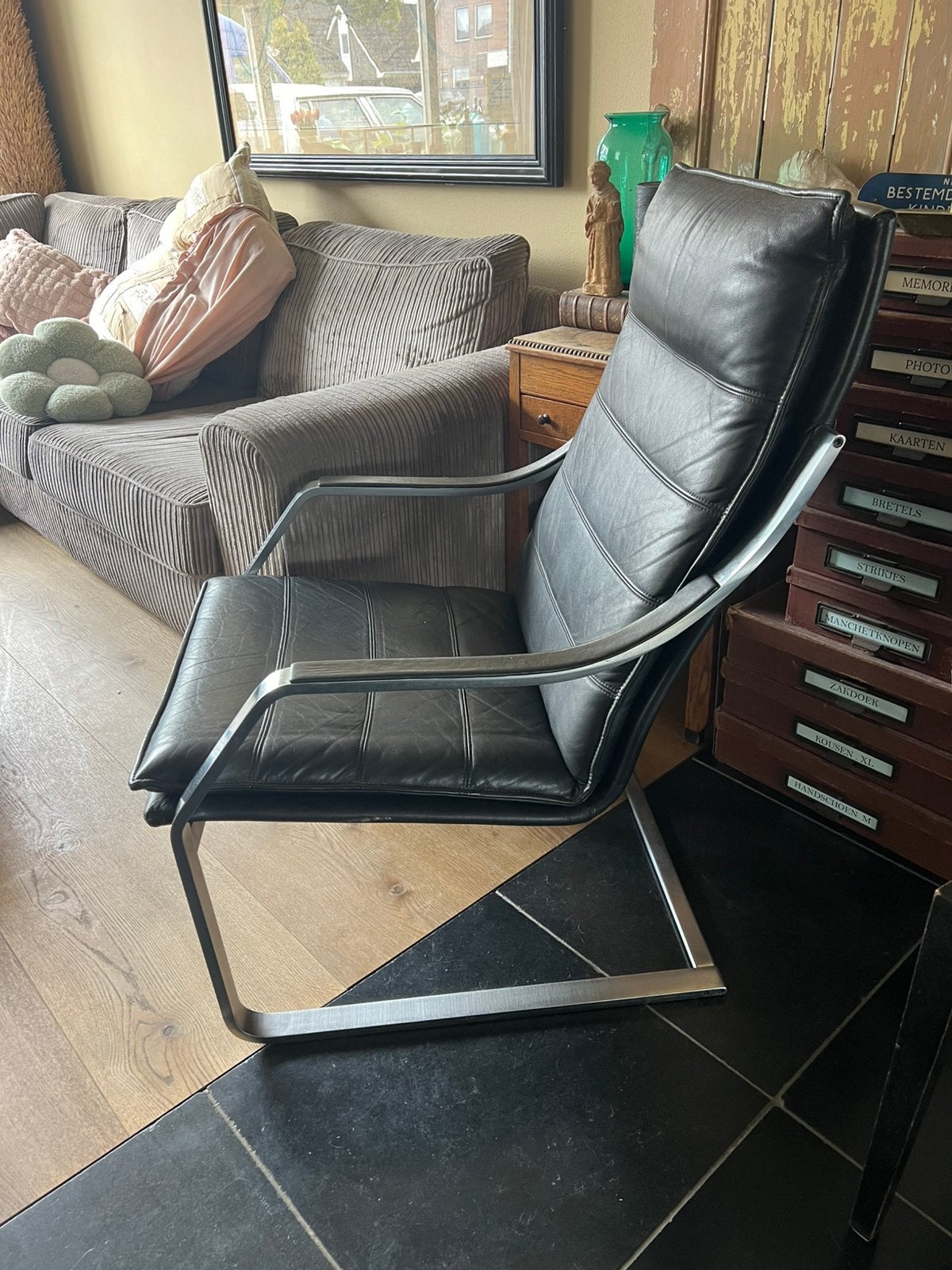 VINTAGE DESIGN LOUNGE CHAIR WALTER KNOLL, Huis en Inrichting, Stoelen, Ophalen, Gebruikt, Eén